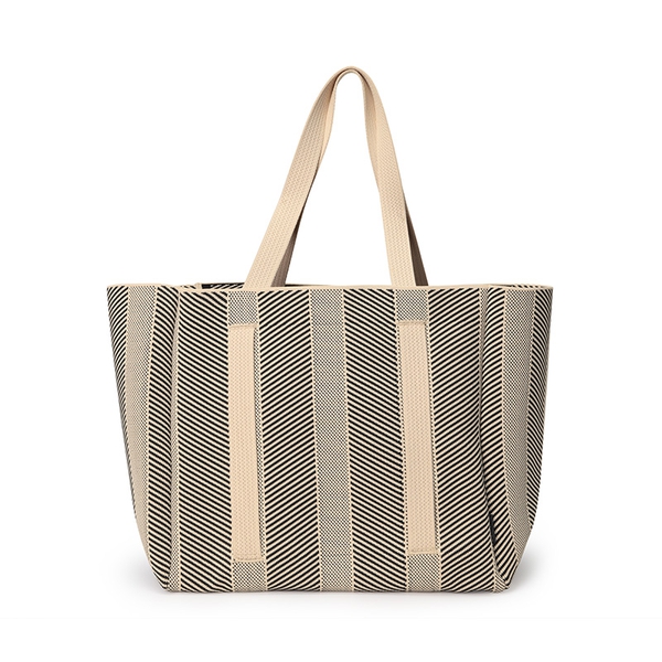 Eco-friendly Tote Bag - BLACK/BEIGE -  0